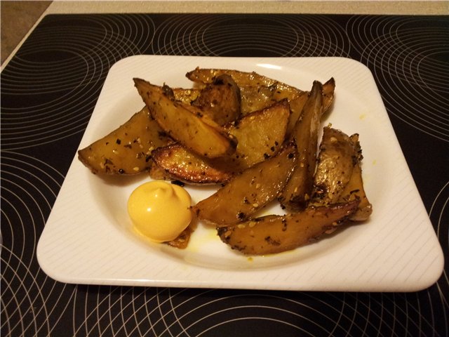 Baked potatoes with a crust "Nesina potato"