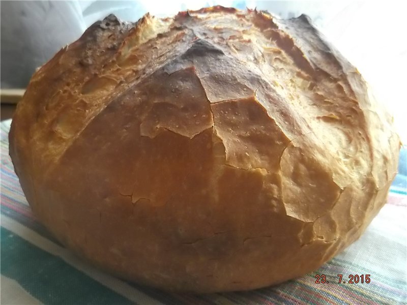 Cuban bread (in the oven)