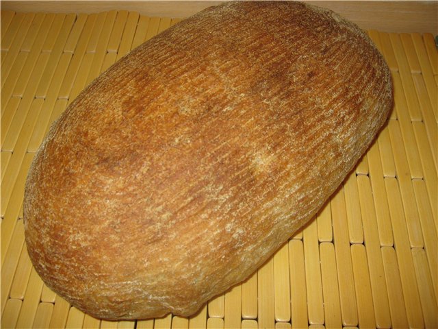 Pâine de grâu fermentată lung (cuptor)