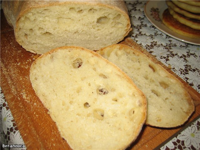 Pâine de grâu fermentată lung (cuptor)