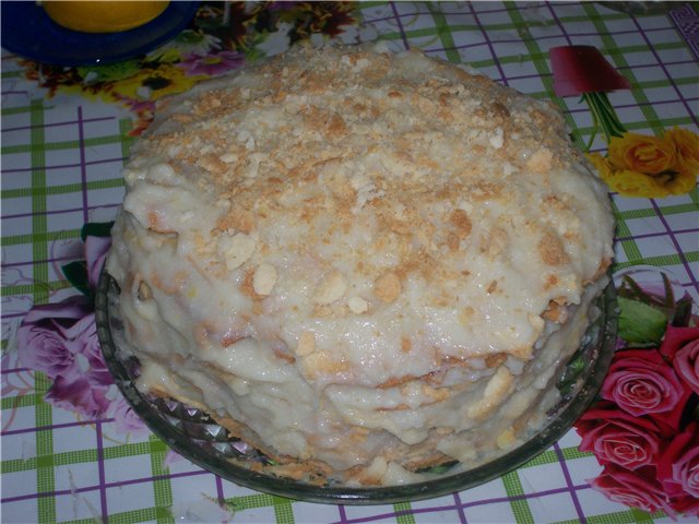 Pastel de Napoleón (magro)