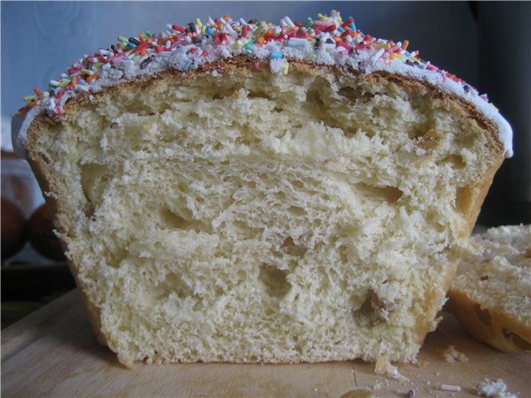 Kulich with Myasoedovskaya in the oven (master class)