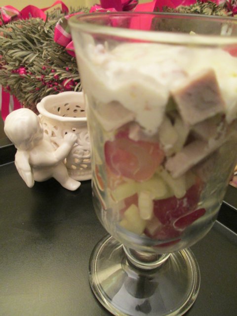 Christmas turkey salad