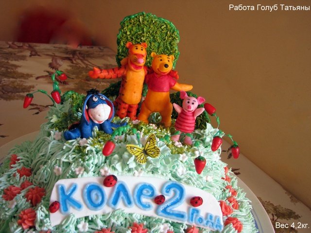 Torte basate sul cartone animato Winnie the Pooh e tutto, tutto, tutto