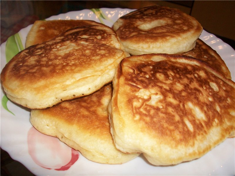 Pancakes (mahimulmol, mababang taba)