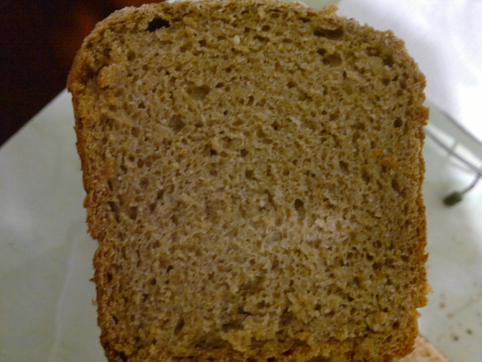 Wheat-buckwheat bread with poppy seeds, flax seeds, walnuts