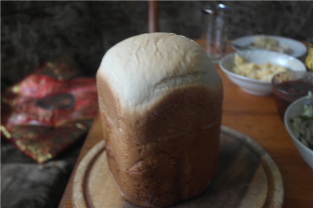 Pane di frumento a base di pasta vecchia