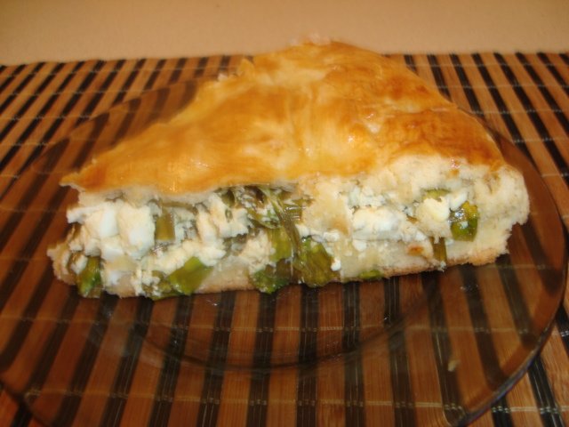 Egg og Scallion Pie