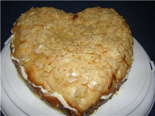 Pastel de crema con picadura de abeja