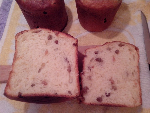 Kulich with Myasoedovskaya in the oven (master class)