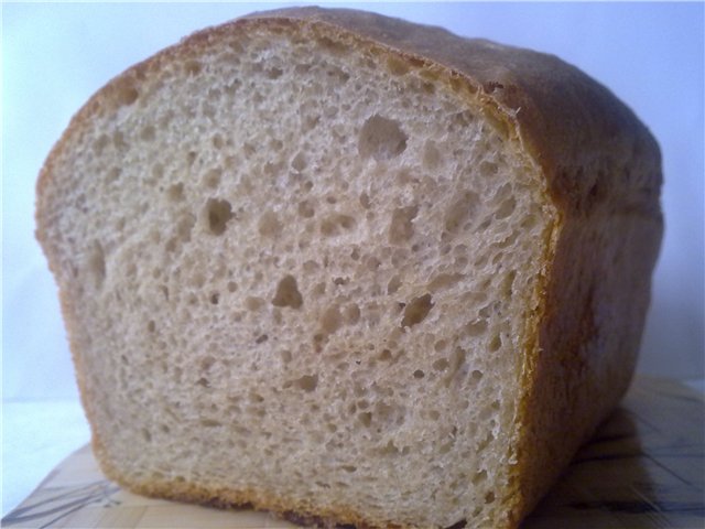 Airy sourdough bread