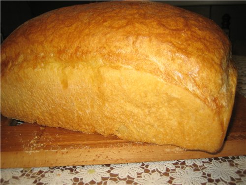 Wheat bread Syabryna in the oven