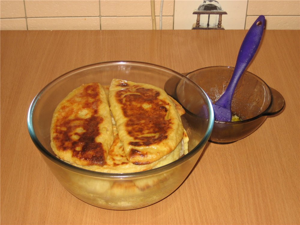 Empanadas de papa rellenas de manzana