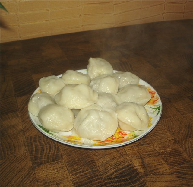 Bột bánh bao với giấm