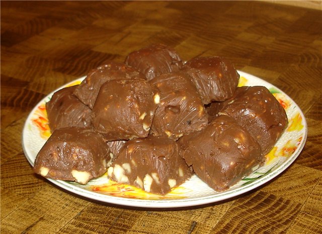 Fudge con nueces