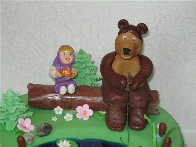 Cakes based on the cartoon Masha and the Bear