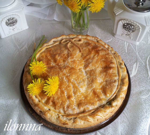 Torta di cipolle verdi