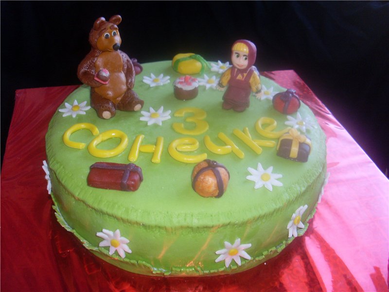 Torte basate sul cartone animato Masha e Orso