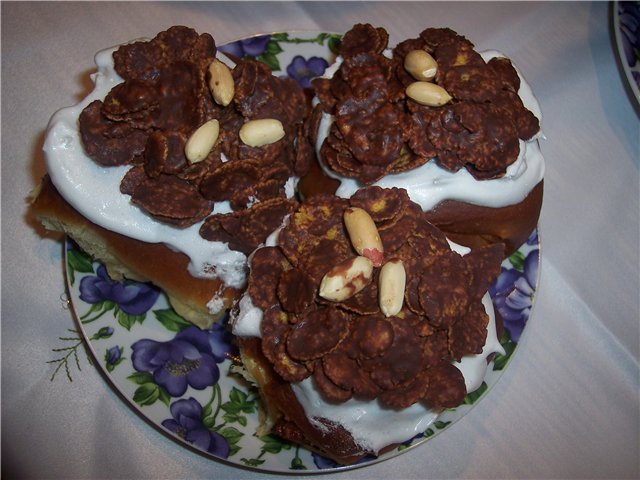 Flor de Pasqua amb nius de xocolata