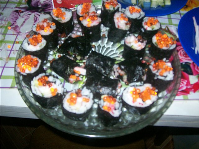 Sushi casero