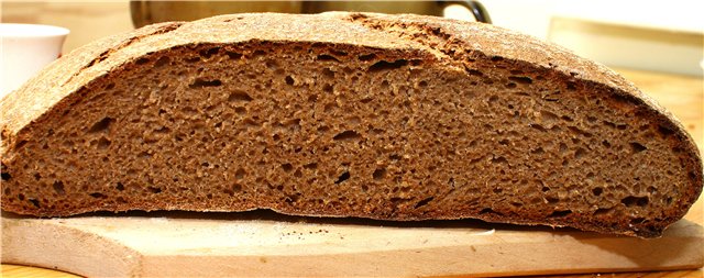 High-Extraction Flour Miche in the oven