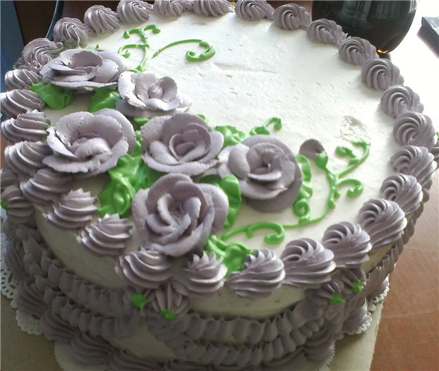 Mga cake ng bulaklak