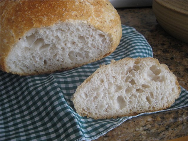 Cuban bread (in the oven)