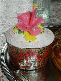 Examples of decorating Easter cakes and Easter