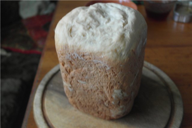 Pane di frumento a base di pasta vecchia