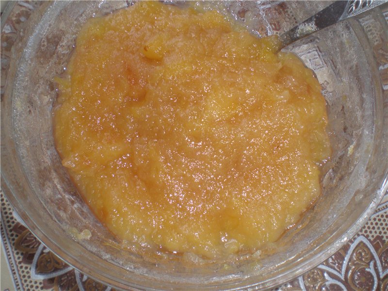 Fruit (vegetable) puree or jam in the microwave