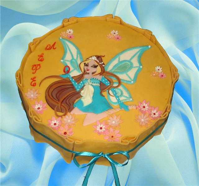 Torte con fate basate sul cartone animato Winx e altri