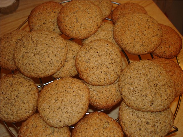 Biscuiti cu fulgi de ovaz cu cafea si coaja de lamaie