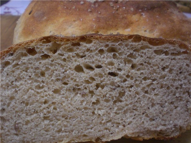 Pane di segale e grano per principianti (al forno)