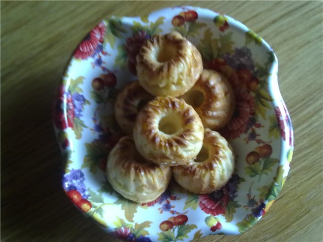 Tartas de queso en el horno