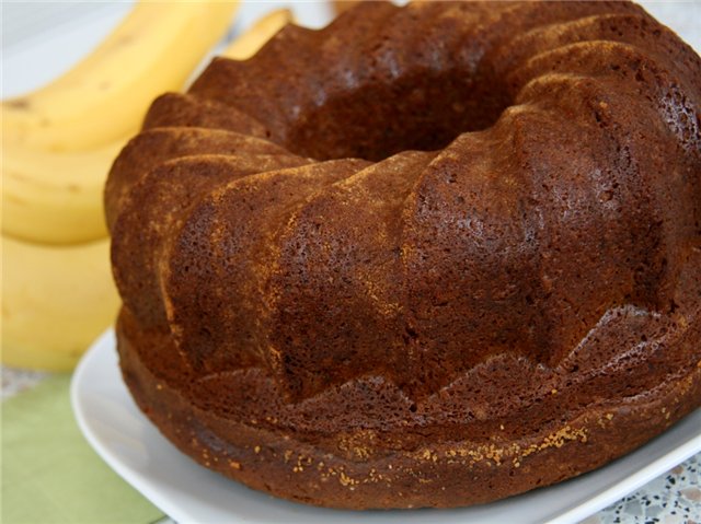 Banán torta (klasszikus banán bundt torta)