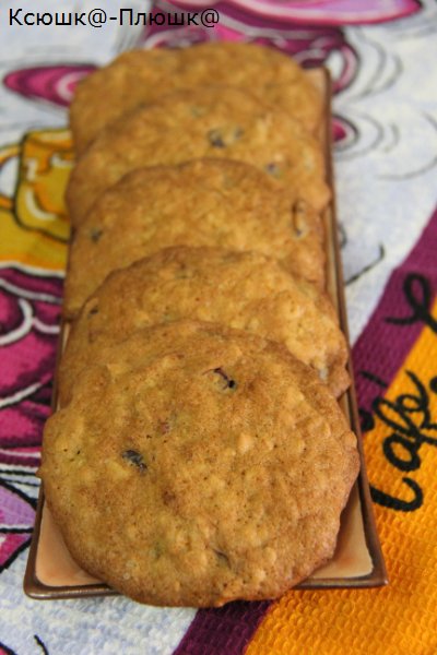 Orange cookies with cranberries