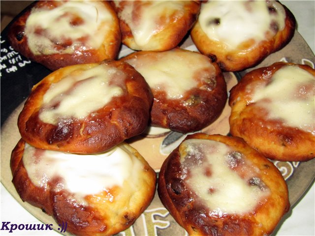 Tartas de queso en el horno