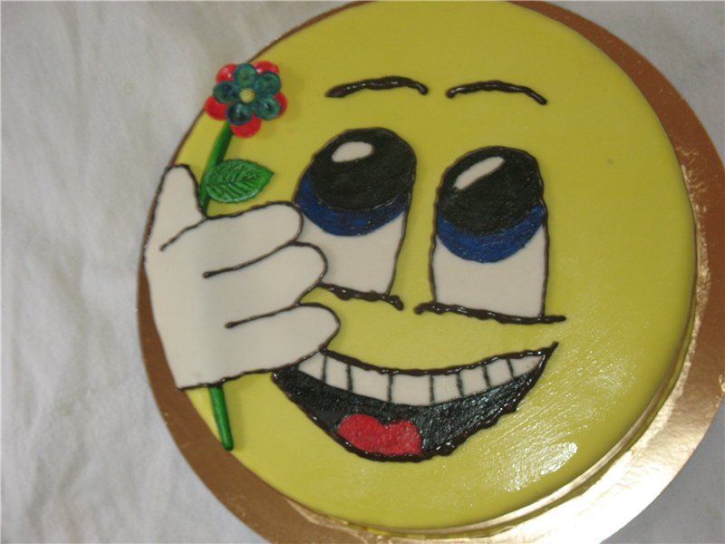 Smilies, zonneschijn (cakes)