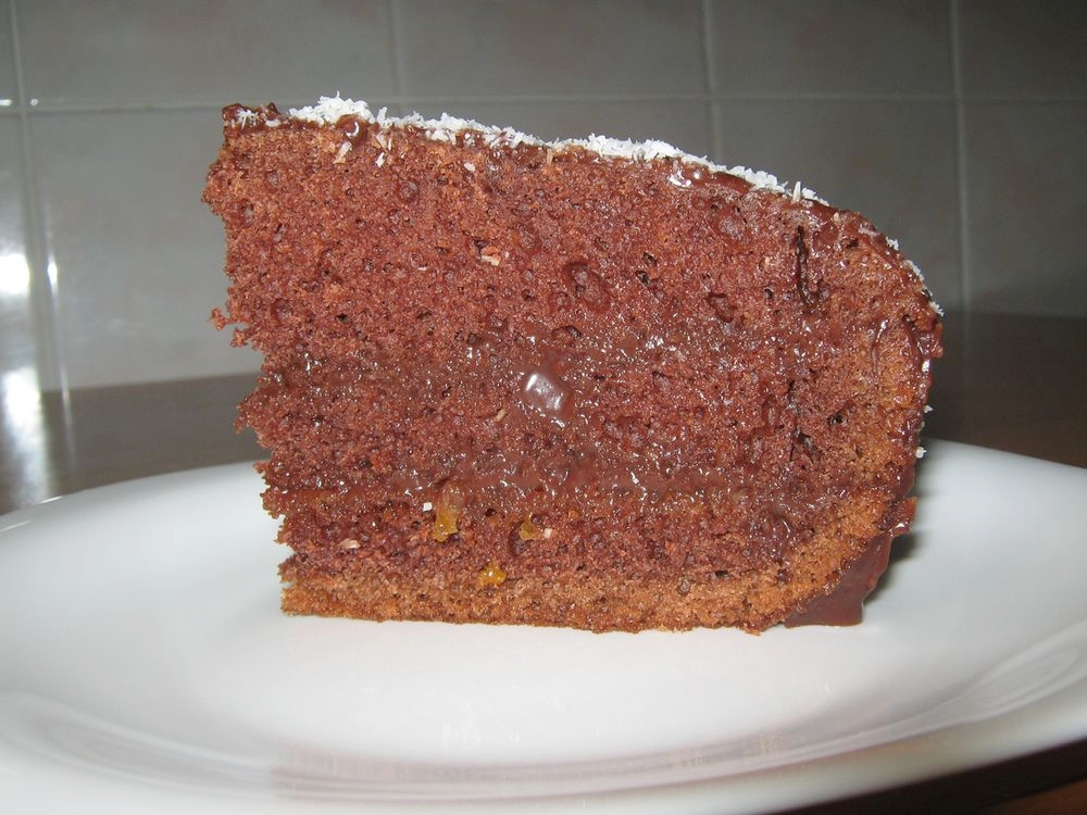 Torta di panna acida al cioccolato