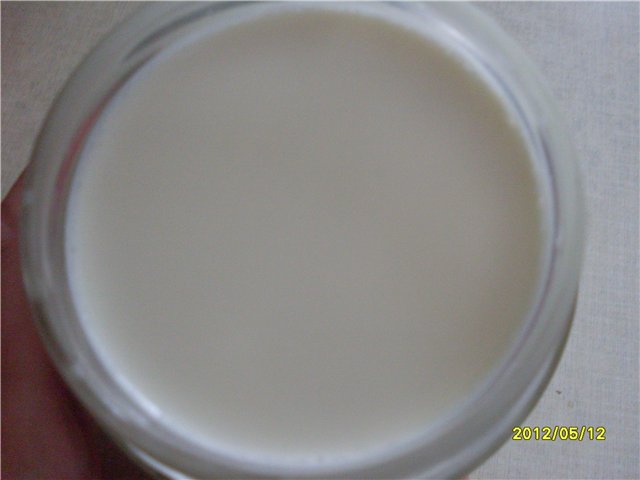 Yogur con cultivos iniciadores bacterianos (narine, Vivo, etc.)