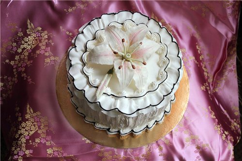 Mga cake ng bulaklak