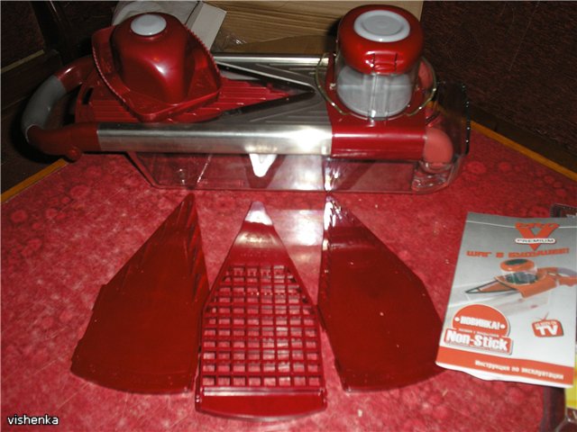 Different vegetable cutters (Nayser Diser, Alligator, etc.)