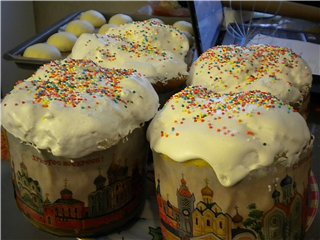 Kulich Myasoedovskaya-val a sütőben (mesterkurzus)