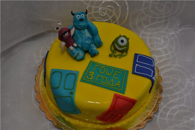 Torte basate sul cartone animato Monsters, Inc.