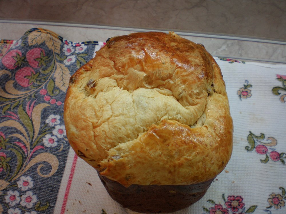 Pokhlebkin-kake og tilpasning til en brødmaker (mesterklasse)