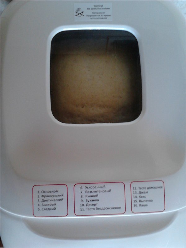 Oat bread in Scarlett-400 bread maker