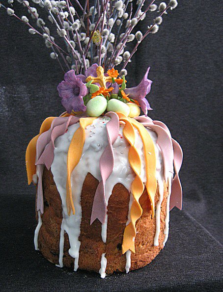 Examples of decorating Easter cakes and Easter