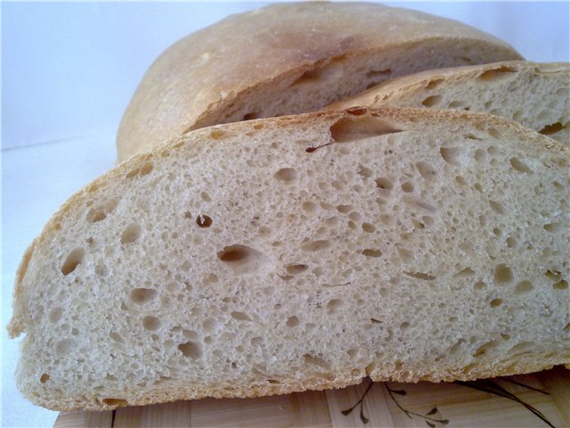 Pâine de grâu fermentată lung (cuptor)