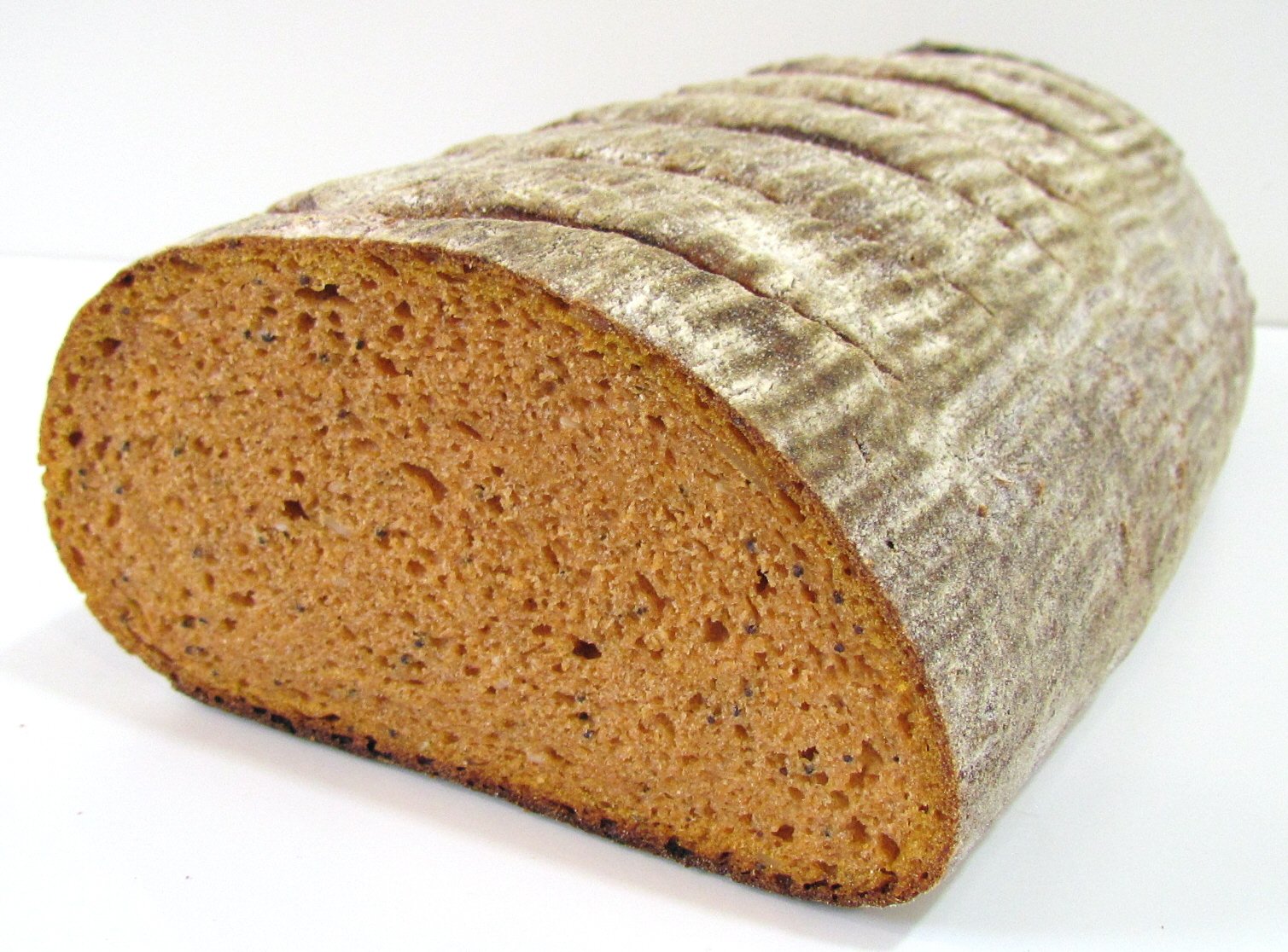 Sourdough pumpkin bread in the oven