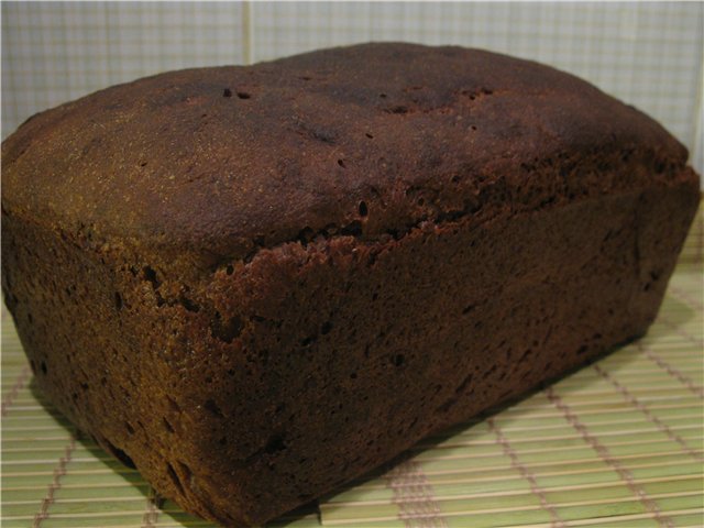 Pane integrale, pane di segale con pasta e malto alla crema